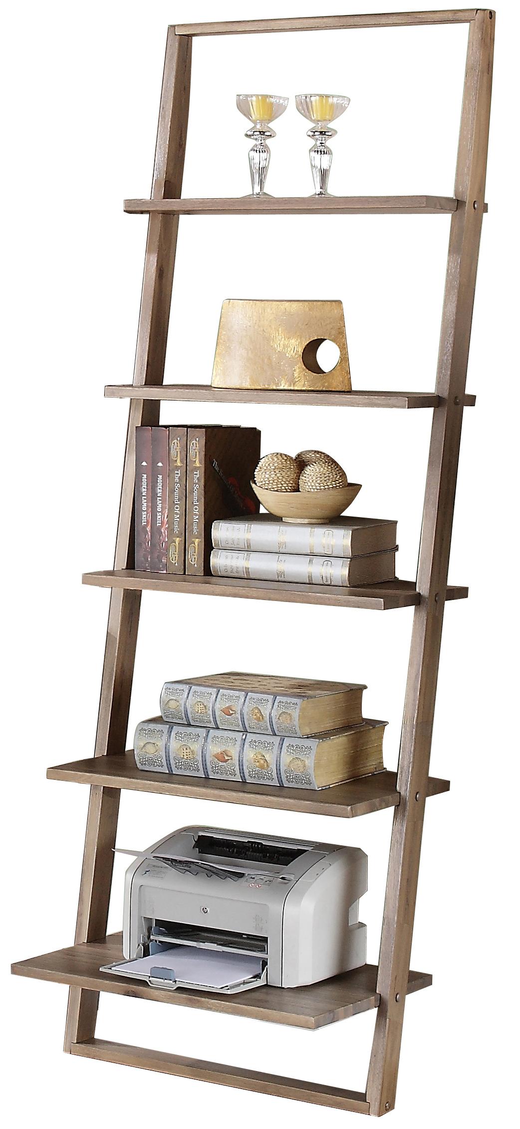 Riverside Furniture Lean Living Leaning Bookcase with 5 Shelves